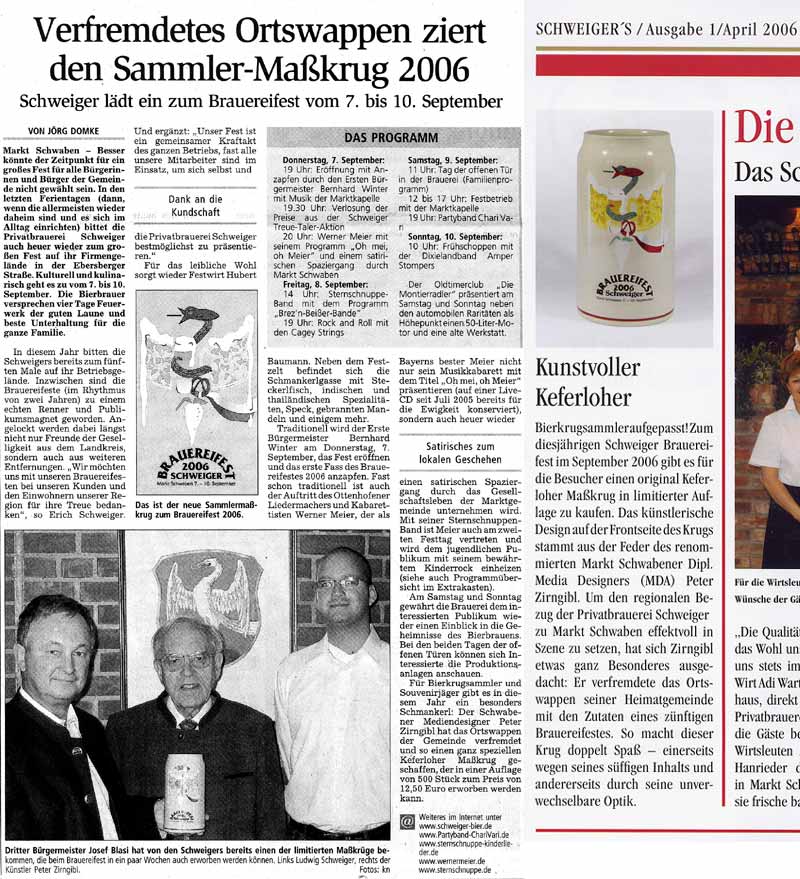 Artikel Brauereifest SCHWEIGER 2006
